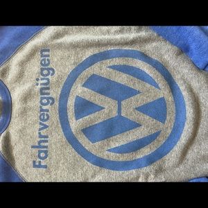 Volkswagon brand Fahrvergnugen men’s jersey style lightweight sweatshirt.